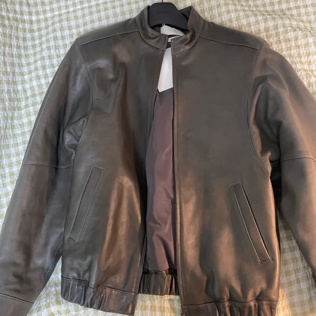 아모멘토/ lambskin leatehr bluson / s