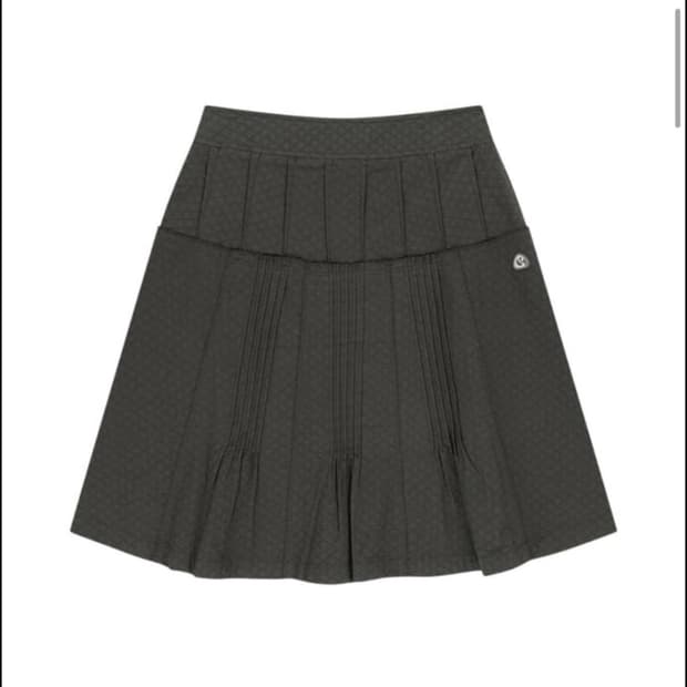 코이세이오 플라워 핀턱 스커트