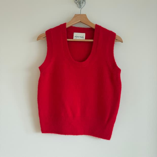 포니테일(PONYTAIL) 니트 베스트