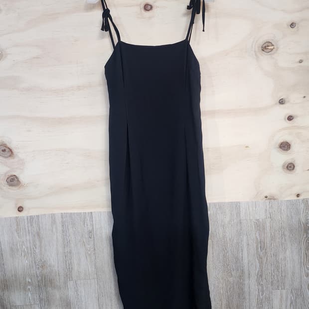 475) 여성 미디 끈 원피스