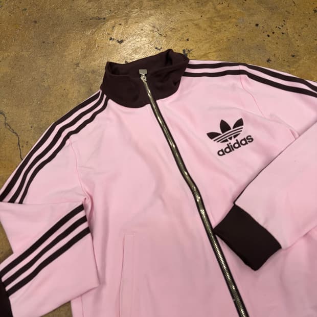 아디다스 딸기 초코 핑크 브라운 베켄바우어 져지 트랙탑