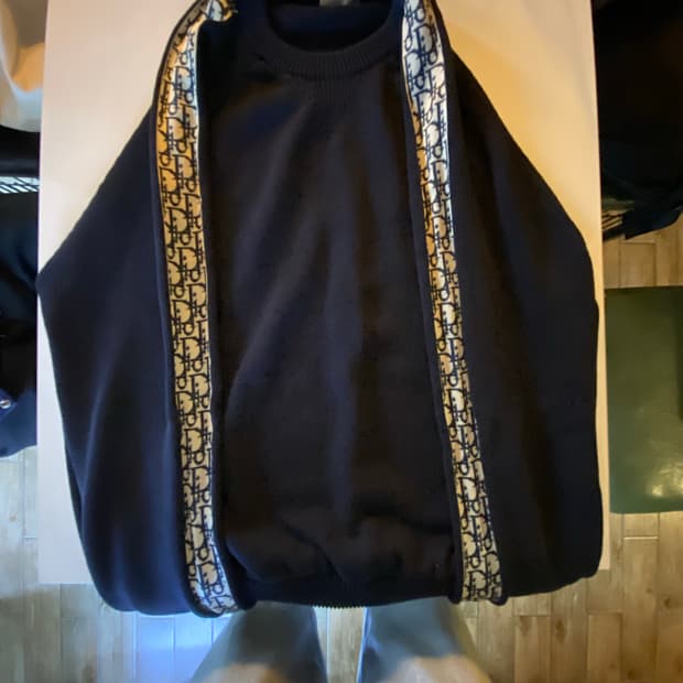 디올 오블리크 인서트 니트 사이즈 XL