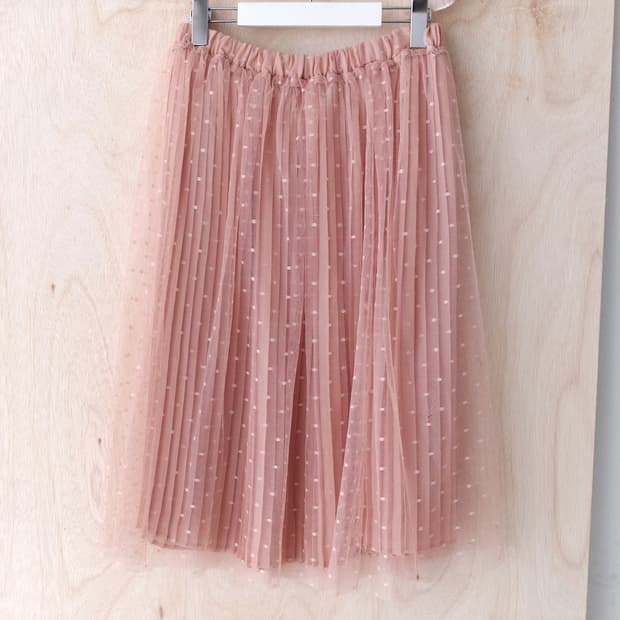 reversible dot sha skirt