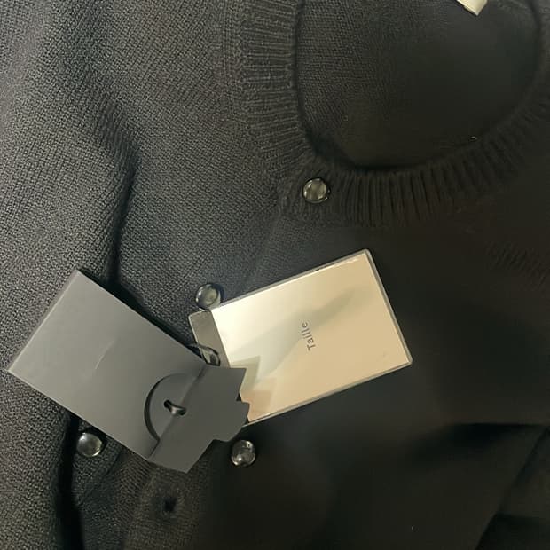 [2]타일레 메리노 울 가디건 블랙