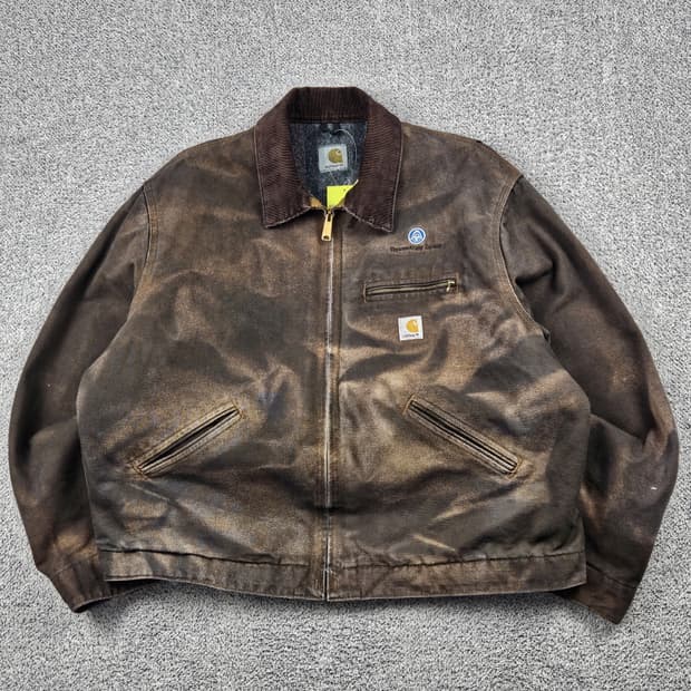 칼하트 다잉 워시드 커스텀 디트로이트 워크 자켓 (본문참조)/ 10320