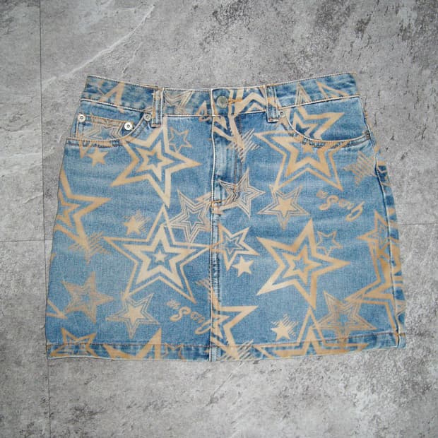 C.A.T Star Denim Skirt