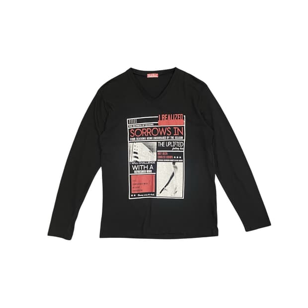 Japanese vtg 00’s 매거진 프린팅 롱슬리브