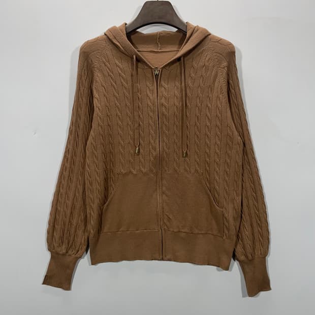 조르쥬레쉬 비스코스 50 니트 후드집업