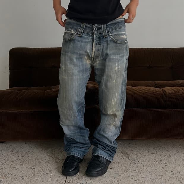 Levi’s 512 부츠컷 워시드 데님 팬츠