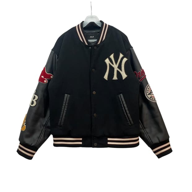 MLB NY Varsity Jacket Black