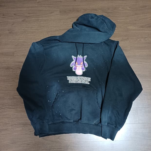 디스이즈네버댓 포켓몬 팬텀 후드티 M
