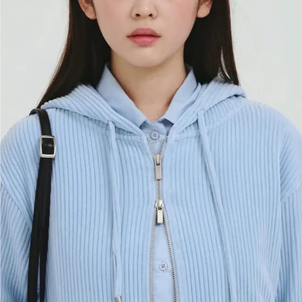 유제 yuje 파미 후드집업 코듀로이 집업