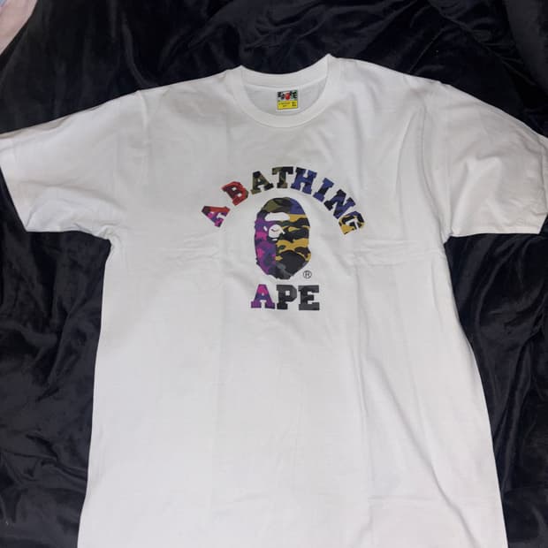 베이프 카모 반팔티