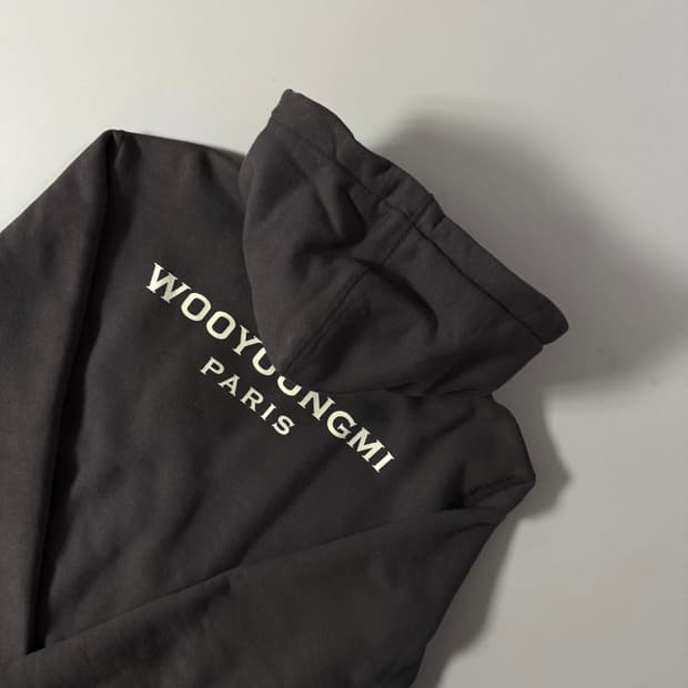 [백화점판/당일출고]우영미 백로고 후드집업