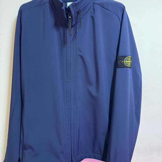 스톤아일랜드 소프트쉘 바람막이 XXL 네이비