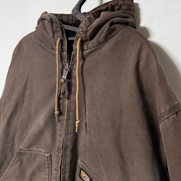  빅 스미스 브라운 후드 워크 자켓