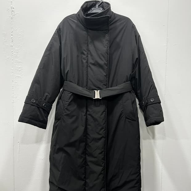 베라왕 VW 구스다운 벨티드 롱 패딩코트 66 블랙