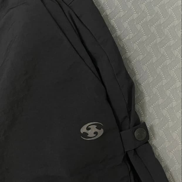 산산기어 사이드 스냅팬츠 블랙 사이즈 1