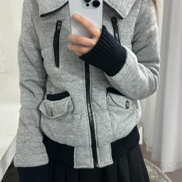 gray design jacket