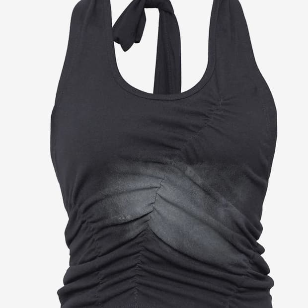 플레어업 Vanish Halterneck Top Charcoal