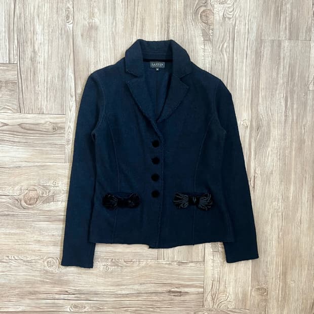 LANVIN 트위드 울 자켓 