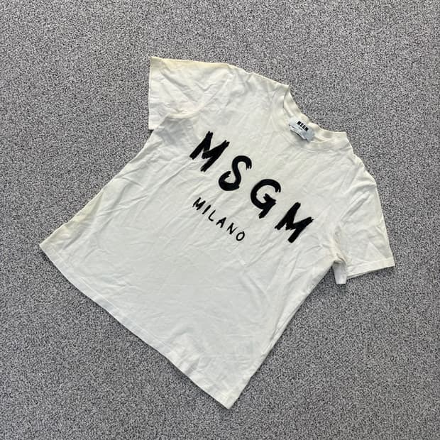 L Msgm 빅로고 반팔티 0428J