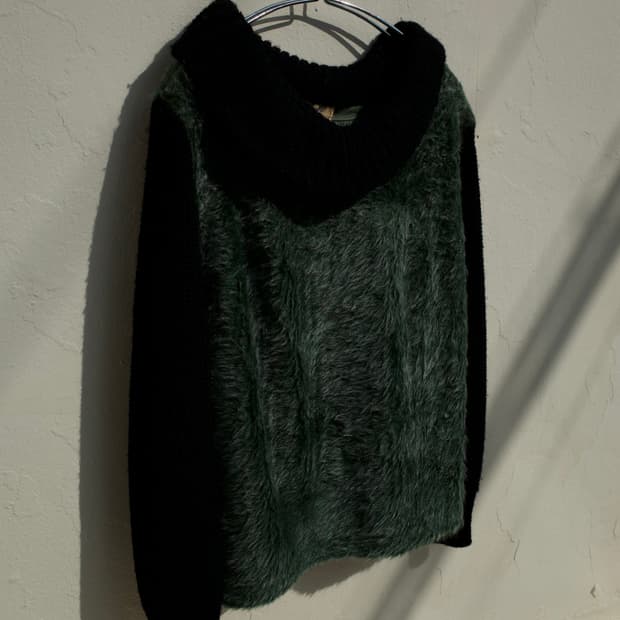 50‘s Italiana fake fur switching knit