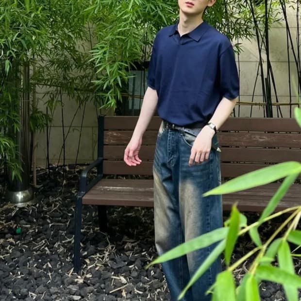 무신사 데케트 와이드 데님팬츠 30