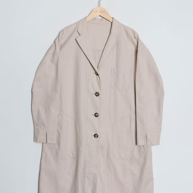 GLOBAL WORK Linen Blend Spring Coat