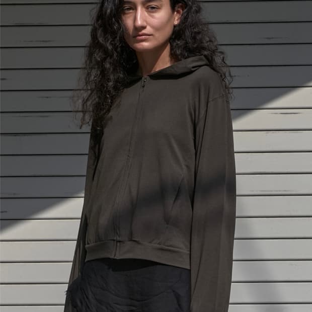 머듈 후드집업 올리브 2사이즈