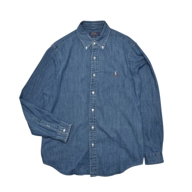 폴로 랄프로렌 큐알 데님셔츠 청남방 L M0045