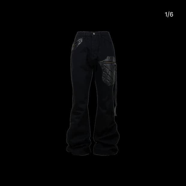 에모스텐스클럽 레더 패치 플레어진 V2 2사이즈