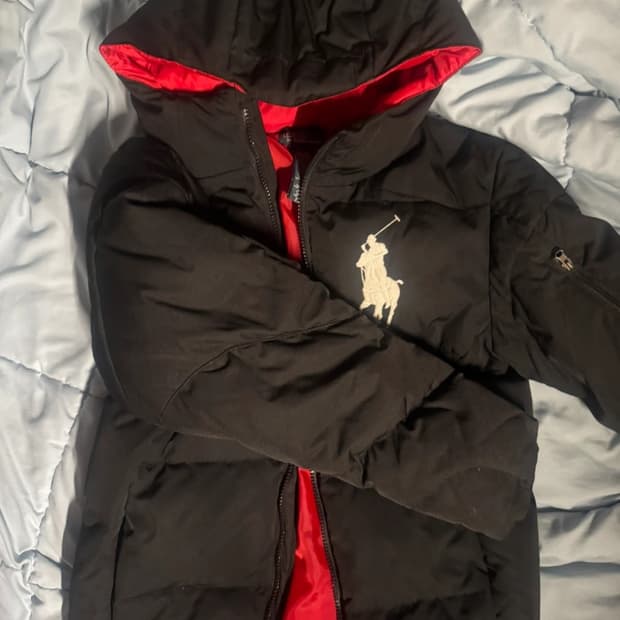 빈티지폴로패딩 정품 팔아요