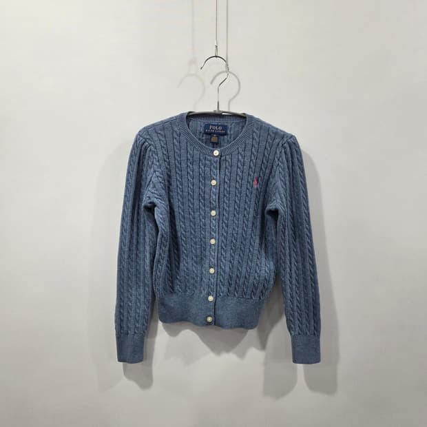 폴로랄프로렌 키즈 케이블 니트 가디건 6X 