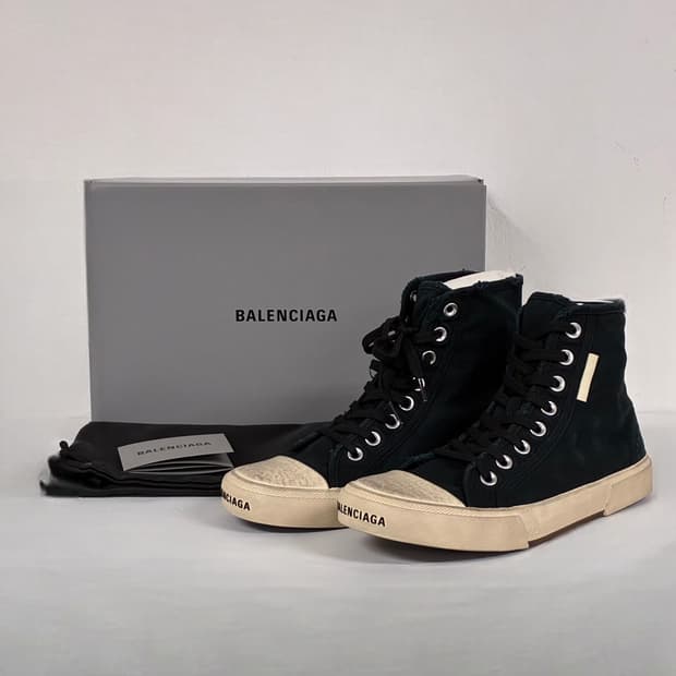 발렌시아가 파리 PARIS 하이탑 스니커즈 블랙 43사이즈