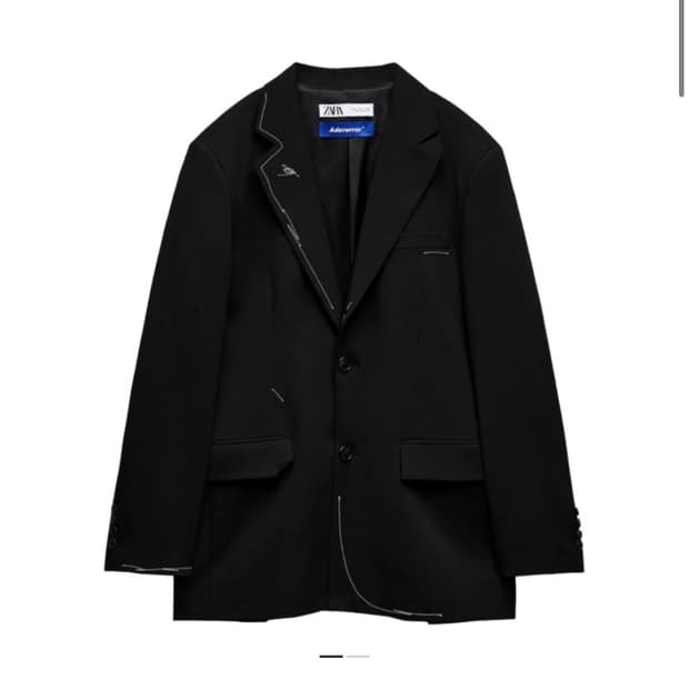 (급처) 아더에러 x 자라 오버사이즈 스티치 블레이저 블랙 팝니다