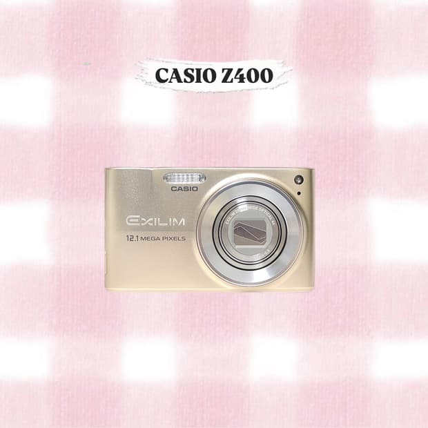 카시오 엑슬림 Z400 샴페인골드 빈티지디카