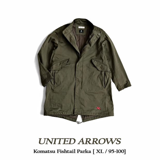 뷰티앤유스 유나이티드애로우즈 피쉬테일파카 XL사이즈