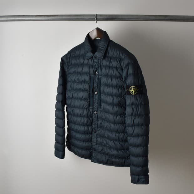 (XXL)스톤아일랜드 가먼트 마이크로얀 자켓 다크네이비