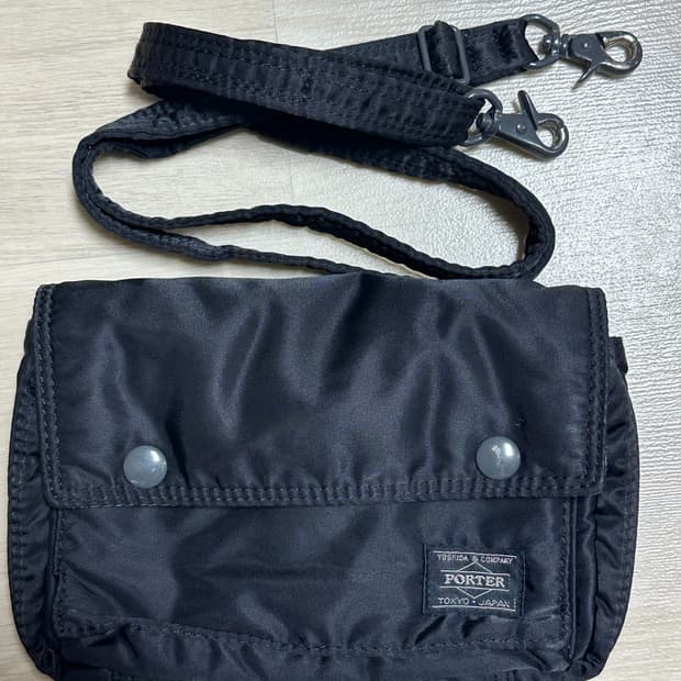 Porter 요시다 포터 탱커 스냅 숄더백 블랙