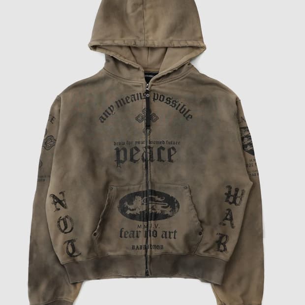 배드블러드 PEACE NOT WAR 후드집업 교환구함