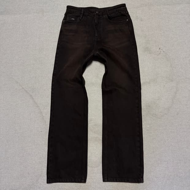우영미 WYM 다크 브라운 데님 팬츠