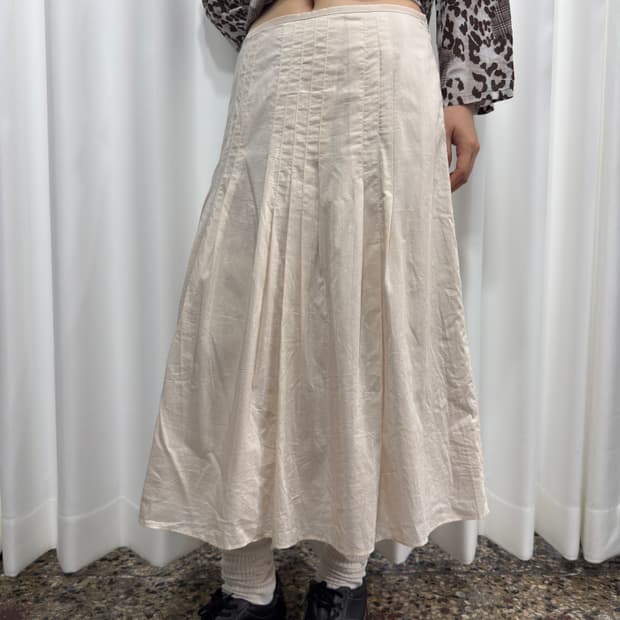 soft pleats skirt
