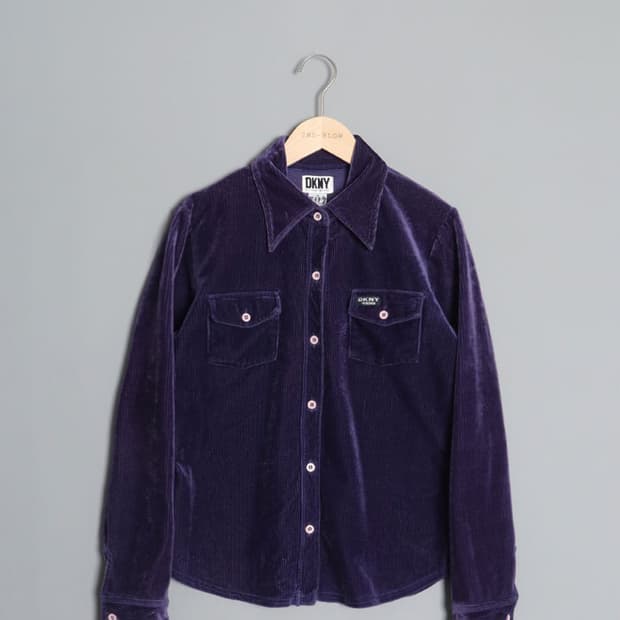 90's DKNY Stretch Velvet Shirts