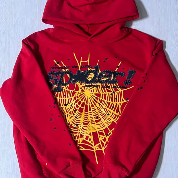 sp5der 후드티 레드 S