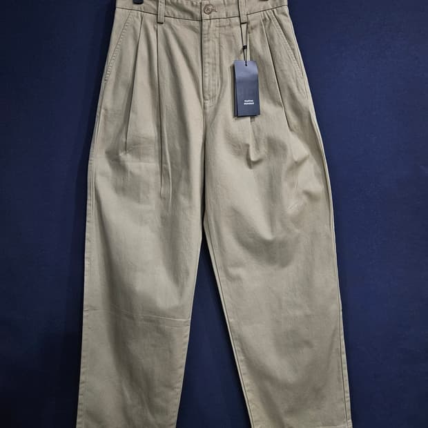 무신사 스탠다드 베이지 남성 허리 27 면팬츠 