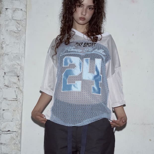 플리즈노팔로우 플노팔 Rugby Jersey Top