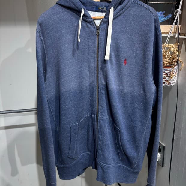 Polo Ralph Lauren 빈티지 네이비 풀집업 후드 