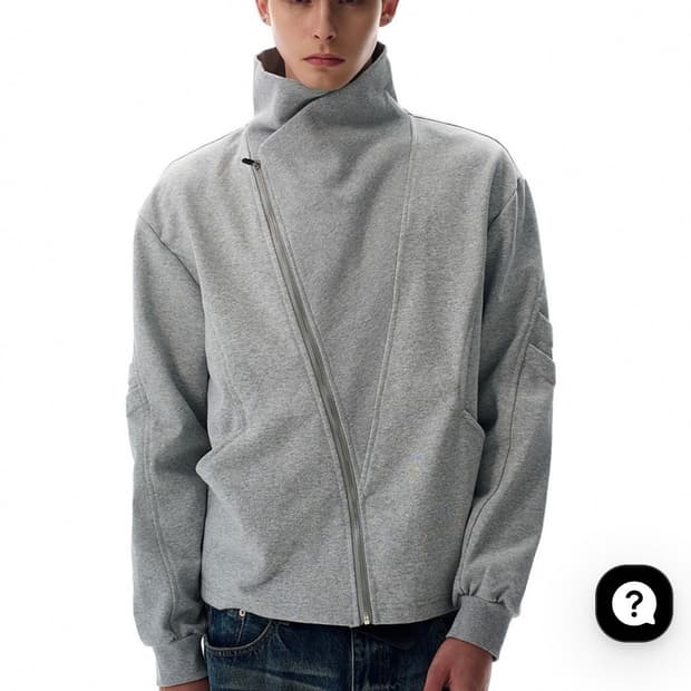 [새상품] 비엑세스 사선지퍼 재킷