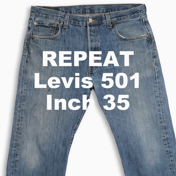 빈티지 리바이스 501 중청 35 인치 LV50136545